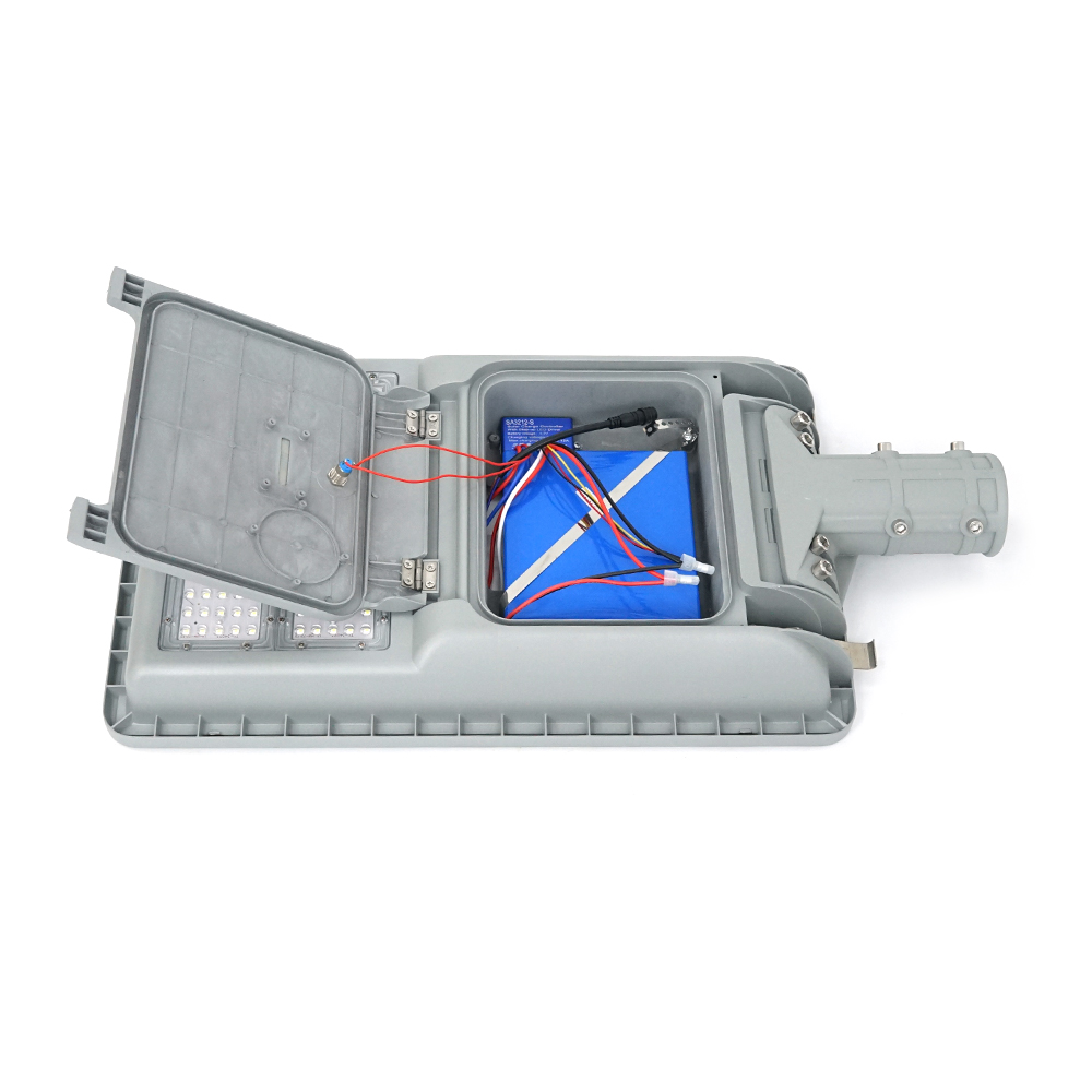 SOLAR LED-ліхтар Anern AN-ISSL-C-60W 18V 30W 144LED 128WH LiFePO4 150lm/w 120° заряд 6 ч разряд 3 часа IP66. Aluminium 640*360*100mm (1846833)