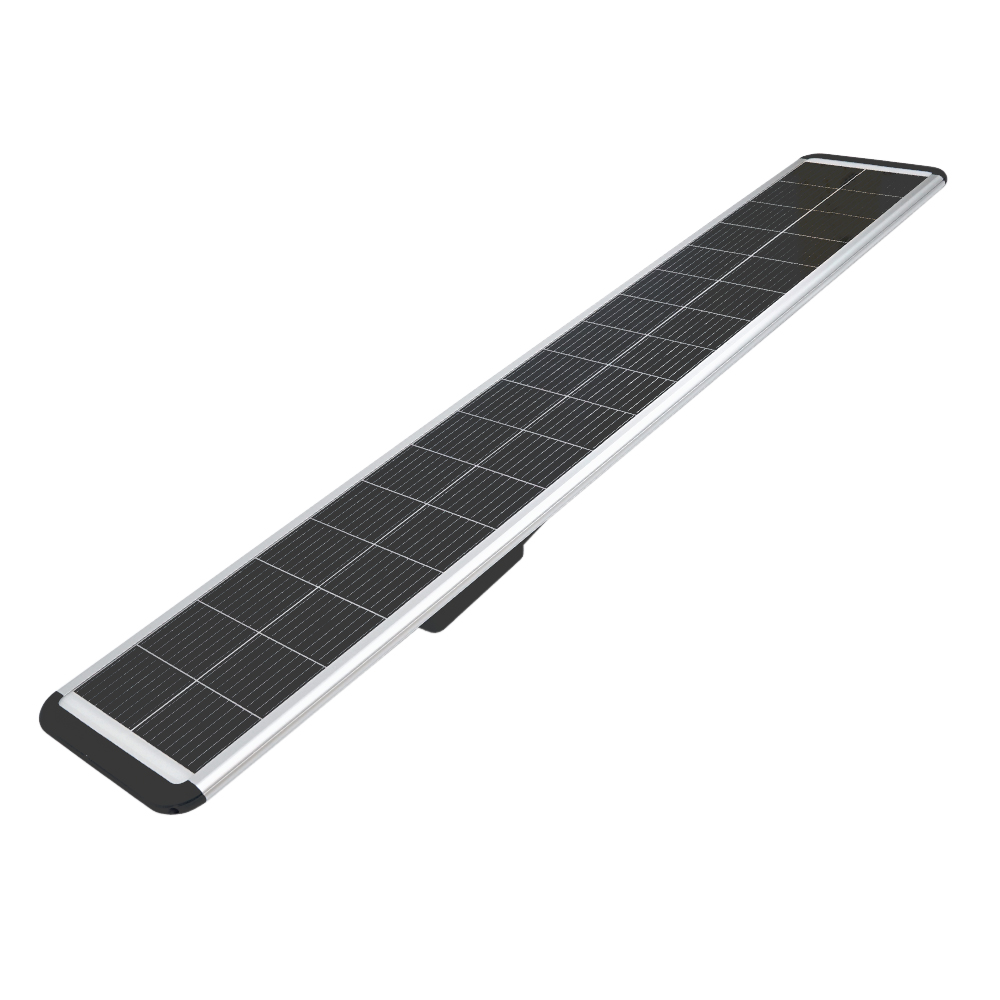 SOLAR LED-ліхтар Anern AN-SLZ-150W 150W384LED1152WH LiFePO418V 160W210lm/w 120° заряд 8 год розряд 4 години IP66. Алюміній + PMMA 2268*385*139мм (1846835)