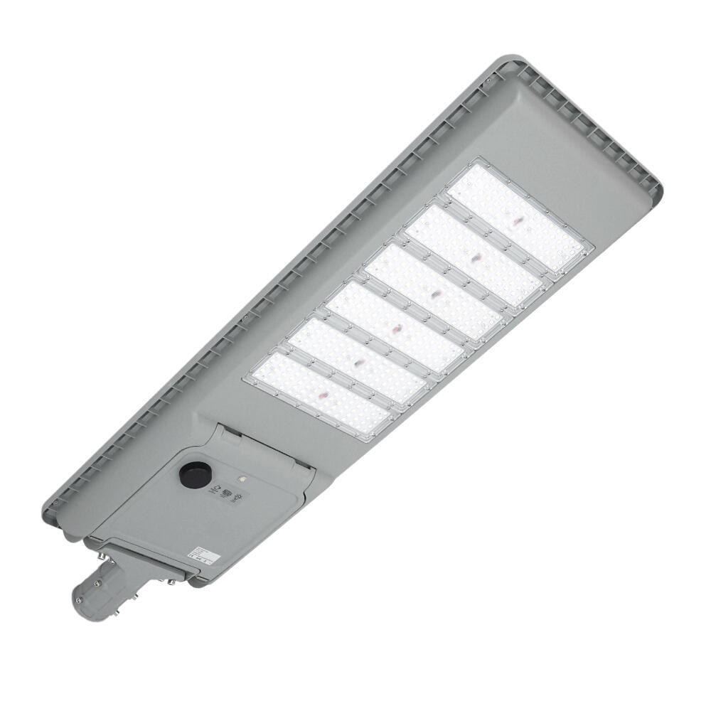 SOLAR LED-ліхтар Anern AN-ISSL-C-150W 150W18V 70W 432LED 256WH LiFePO4 150lm/w 120° заряд 6 ч разряд 3 часа IP66. Алюминий 1150*360*100мм (1846847)