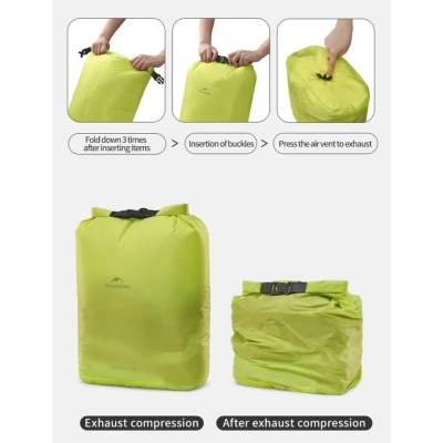 Гермомішок Naturehike CNK2550XB012, 8 л, жовтий (6977465868268)