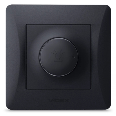 Світлорегулятор Videx BINERA 600Вт чорний граф (VF-BNDM600-BG)