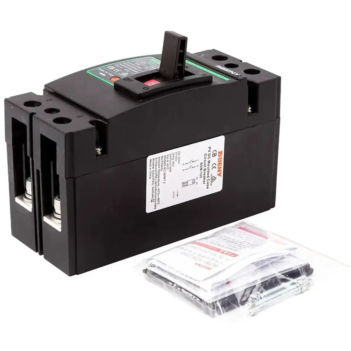 Автоматичний вимикач BENY BDM-250 DC 2P 500В 160А (BDM-250-2P500V160A)