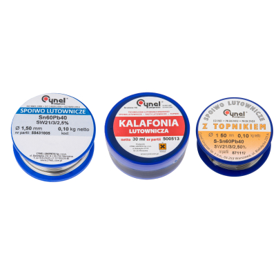 Набір для паяння TOPEX припій1.5ммх100г Sn60Cu40 каніфоль 30мл (44E731) (1841324)