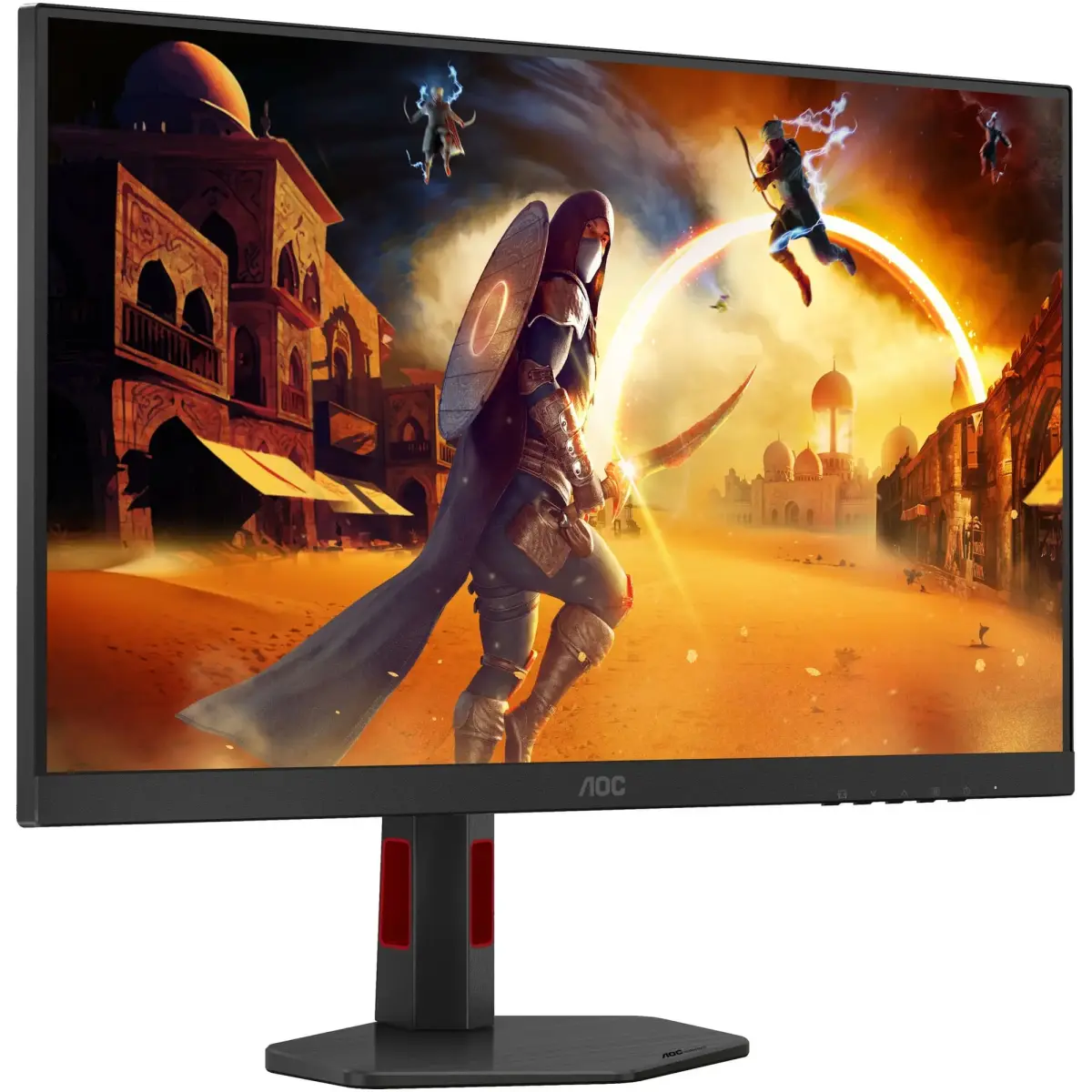 Монітор TFT 27" AOC&nbsp;U27G4R, UHD,&nbsp;IPS,&nbsp;160Гц,&nbsp;2хHDMI, DP, HAS, Pivot,&nbsp;чорно-червоний (U27G4R)