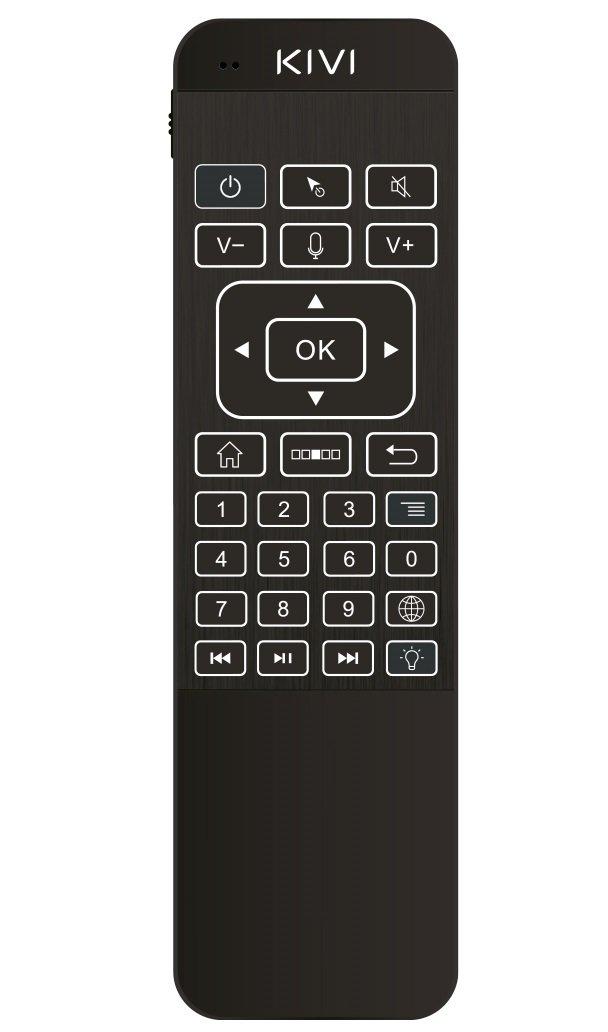 Пульт K2,  інфрачервоний, радіосигнал, Black K2 KIVI (KIVI K2)