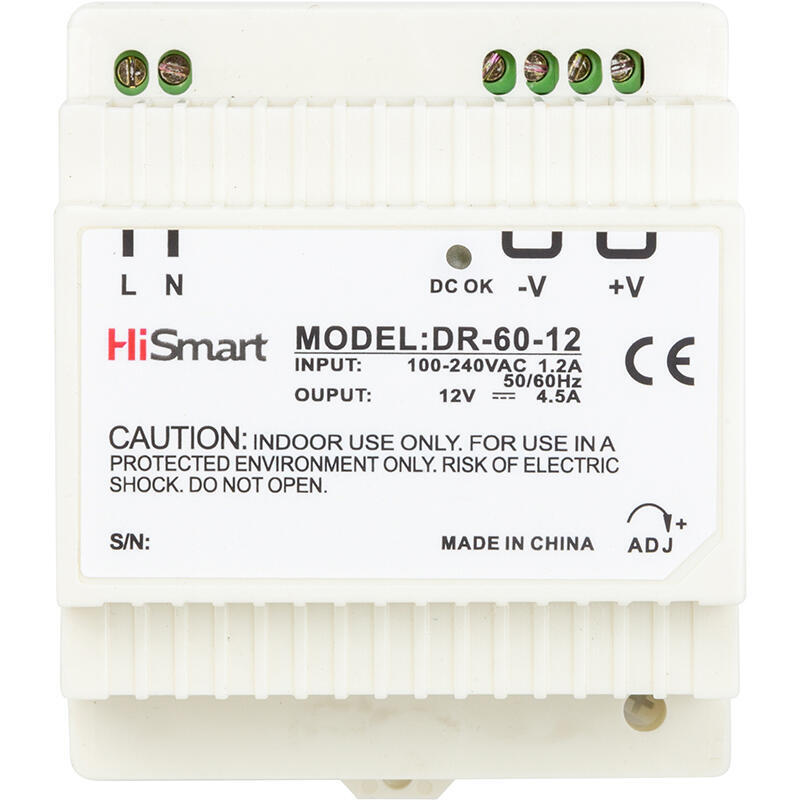 Блок живлення HiSmart 12V, 4.5A, 60W, DIN (1405976)