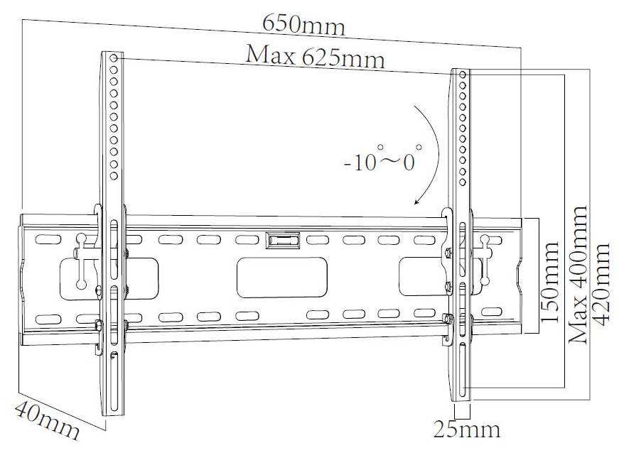 Крiплення настiнне X-DIGITAL STEEL ST415
