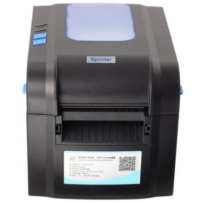 Друкарка етикеток Xprinter XP-370B (термодрук, 152 мм/с, стрічка 82 мм, 203 DPI, USB+Serial, чорний) (XP-370B)
