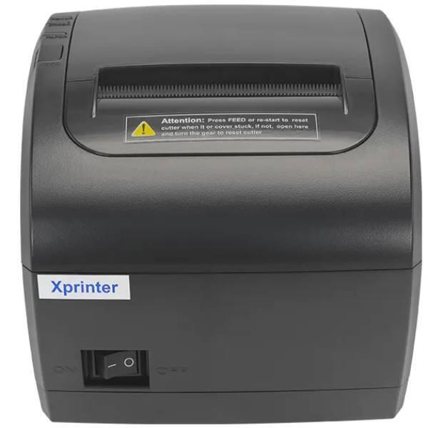 Друкарка чеків Xprinter XP-Q838L (термодрук, 230мм/с, стрічка 80мм, USB+Lan,RJ12, авторізак, чорний) (XP-Q838L) (1843034)