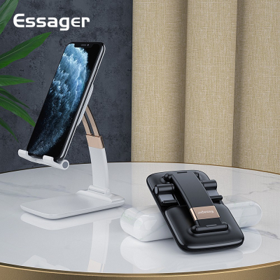 Підставка до планшета та телефона Knight Foldable Desk Mobile Phone Holder Stand (Alloy) Black Essag
