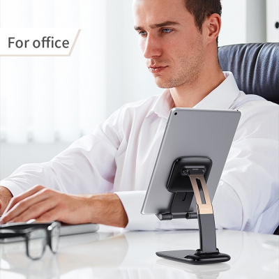 Підставка до планшета та телефона Knight Foldable Desk Mobile Phone Holder Stand (Alloy) Black Essag