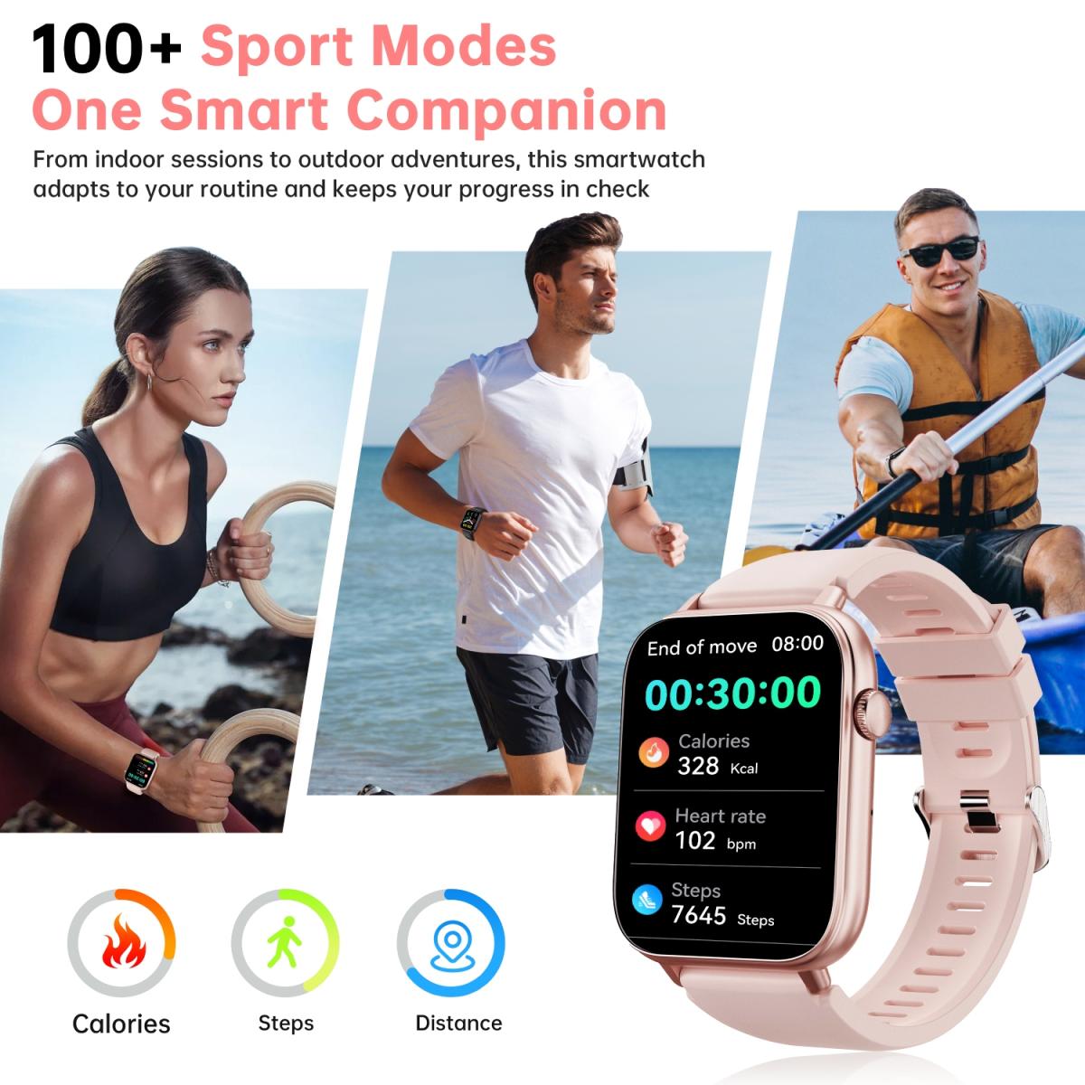 Годинник Oukitel V3 Pink (6941749818607)