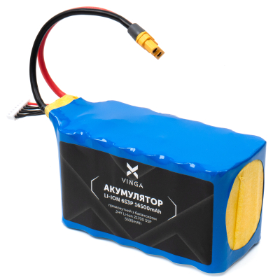 Акумуляторний блок Vinga Li-ion 6S3P 16500mAh з балансувальним дротом (JHY Li-Ion 21700 5500mAh) (V6