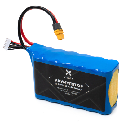 Акумуляторний блок Vinga Li-ion 6S2P 11000mAh з балансувальним дротом (JHY Li-Ion 21700 5500mAh) (V6