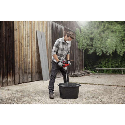Міксер будівельний Einhell TE-MX 18 Li - Solo, 18В, PXC, М14, 0-620 об/хв, 1.9 кг (без АКБ та ЗП) (4258760)