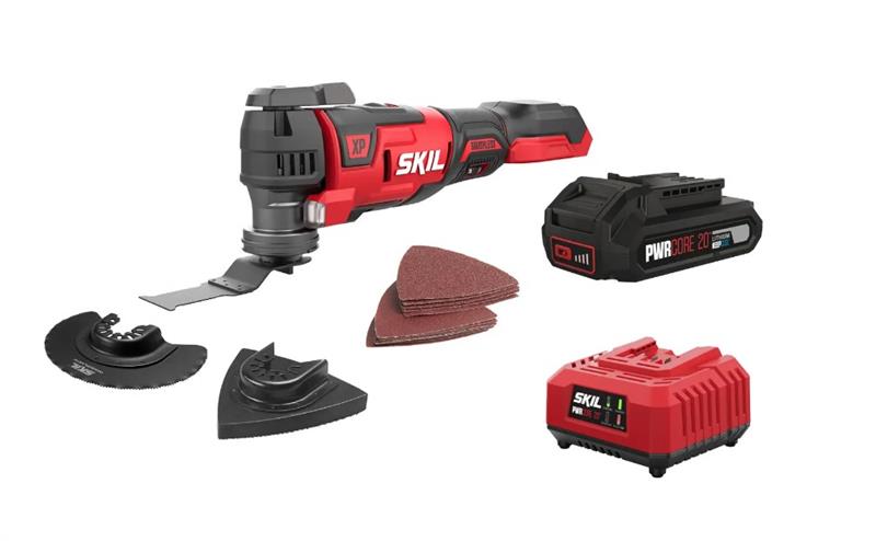 Багатофункціональний інструмент акумуляторний реноватор SKIL 3650 CB XP 20В 1х2.5А·год 11000-17000об/хв кут коливань 1.8° 1.1кг (MF1E3650CB+BC1E3110AA)