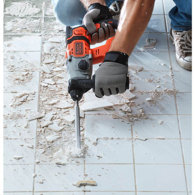 Перфоратор Black&Decker SDS-Plus,18 В, 1.2 Дж, 3 режими, 2.6 кг (без АКБ та ЗУ) (BCD900B)