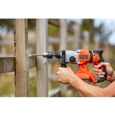 Перфоратор Black&Decker SDS-Plus,18 В, 1.2 Дж, 3 режими, 2.6 кг (без АКБ та ЗУ) (BCD900B)