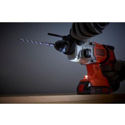 Перфоратор Black&Decker SDS-Plus,18 В, 1.2 Дж, 3 режими, 2.6 кг (без АКБ та ЗУ) (BCD900B)