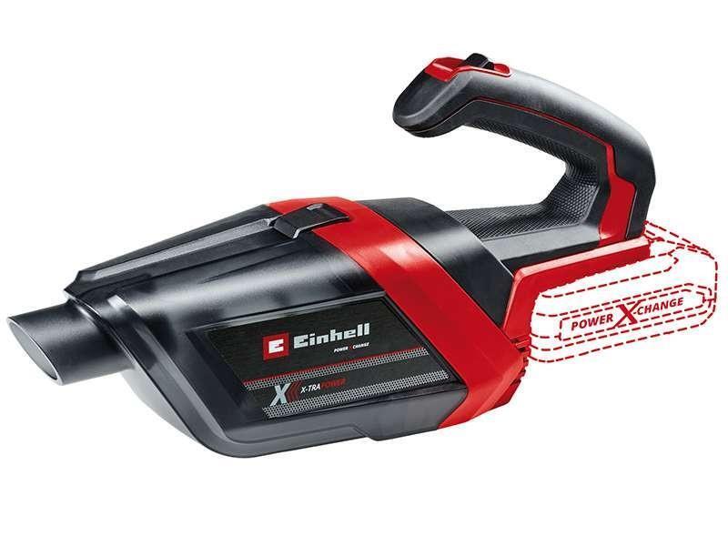 Пилосос професійний акумуляторний Einhell TE-HV 18/06 Li - Solo, 18В, 72мБар, контейнер 0.6л, 0.95кг, без АКБ та ЗП (2347190) (1779579)