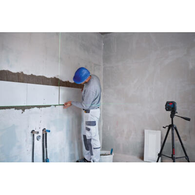 Лазерний нівелір Bosch Professional GCL 2-50 G, до 15 м, з тримачем RM 10, затиском DK 10, мішенню, кейс (0.601.066.M02)
