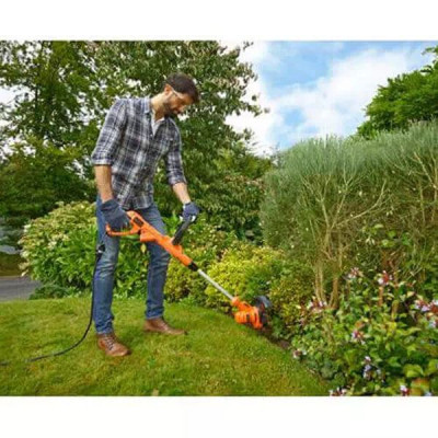 Тример садовий Black&Decker 0.45 кВт, ширина косіння 25 см, 7300 об/хв, вага 2.4 кг (BESTA525)