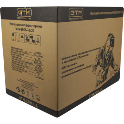 Зварювальний апарат GTM MIG-200ES LED 200A 220В (MIG-200ES LED)