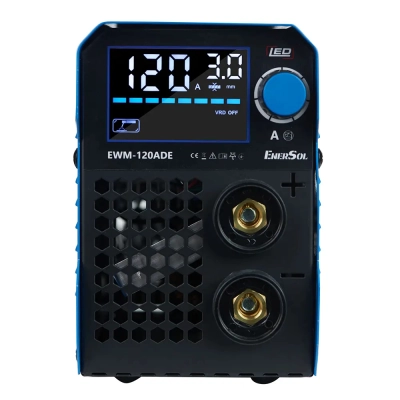 Зварювальний апарат Enersol інверторний, 20-120 A, 5.1 кВт, 2.9 кг (EWM-120ADE)