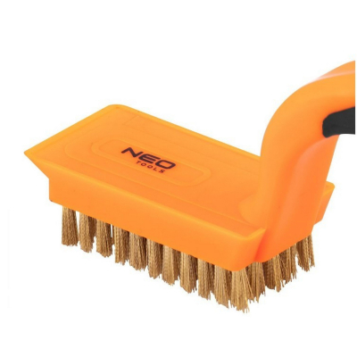 Щітка по металу Neo Tools 5х11 рядів, прямий дріт 0.3мм, 180мм, двокомпонентне руків'я (39-031)