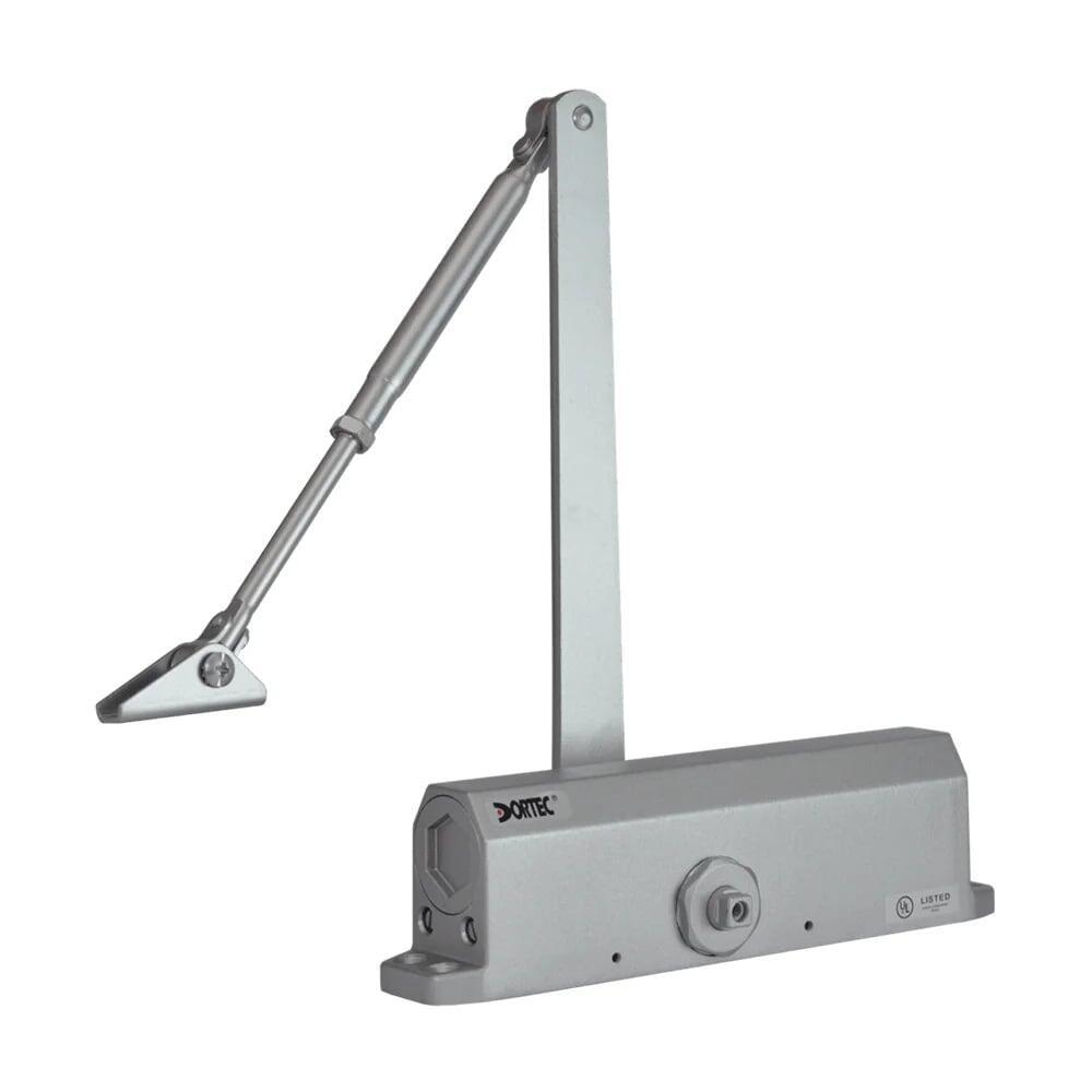 Дверний доводчик Dortec DT-514H Silver з фіксацією дверей у відчиненому положенні (1567412)