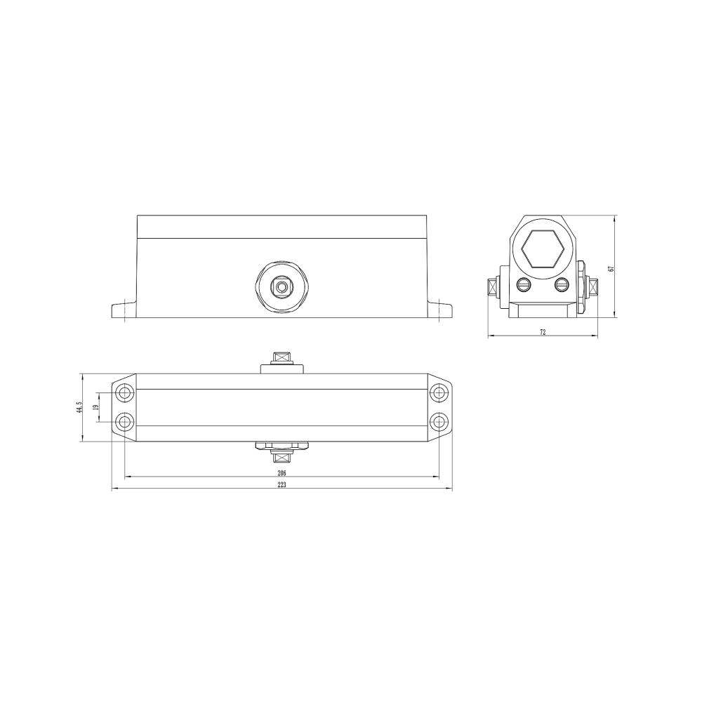 Дверний доводчик Dortec DT-64 Brown