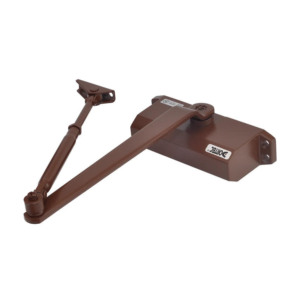 Дверний доводчик Dortec DT-63H Brown з фіксацією дверей у відчиненому положенні (1567071)