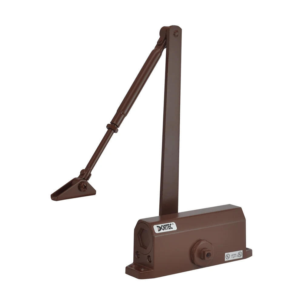 Дверний доводчик Dortec DT-63H Brown з фіксацією дверей у відчиненому положенні (1567071)