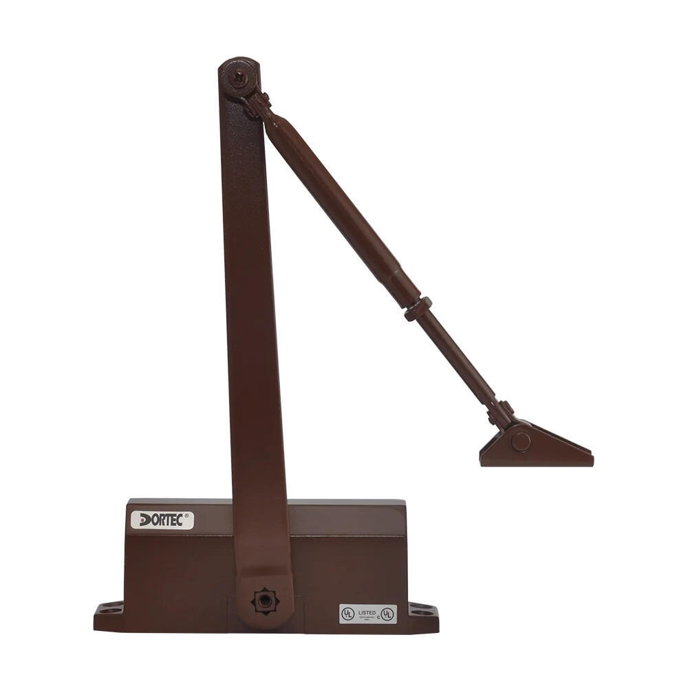 Дверний доводчик Dortec DT-63H Brown з фіксацією дверей у відчиненому положенні (1567071)