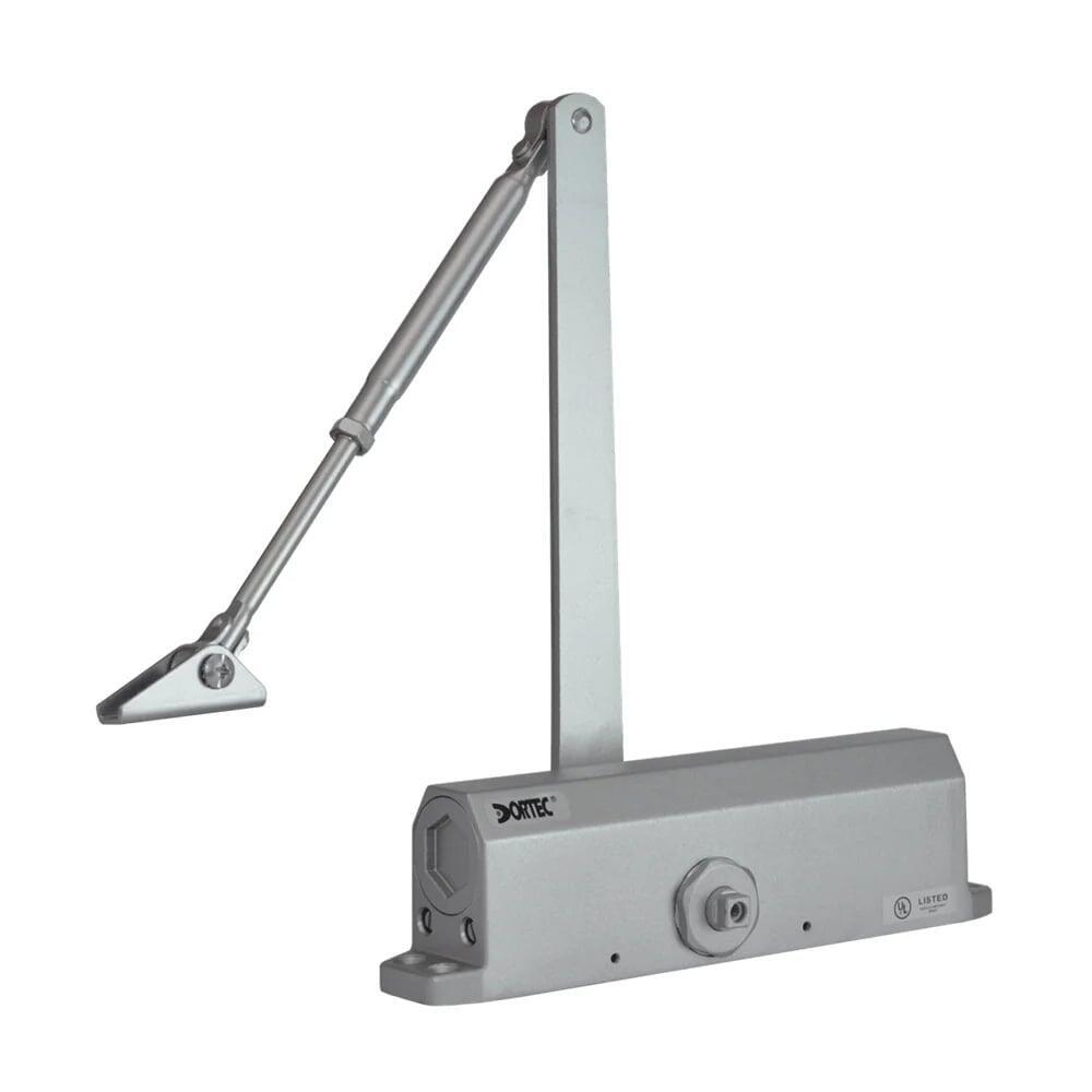 Дверний доводчик Dortec DT-536H Silver з фіксацією дверей у відчиненому положенні (1573097)
