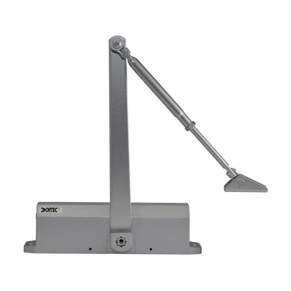 Дверний доводчик Dortec DT-536H Silver з фіксацією дверей у відчиненому положенні (1573097)