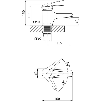 Змішувач Agua Sevilla-C011 (CV018624)