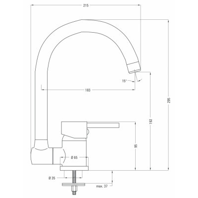 Змішувач Deante Aster (BCA_061M)