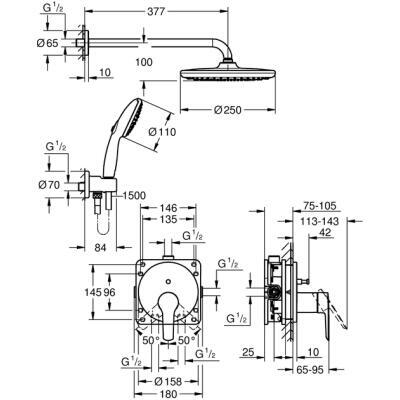 Душовий гарнітур Grohe QuickFix 25292000