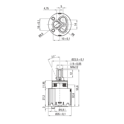 Душовий гарнітур Deante Silia (BQS_R18P)