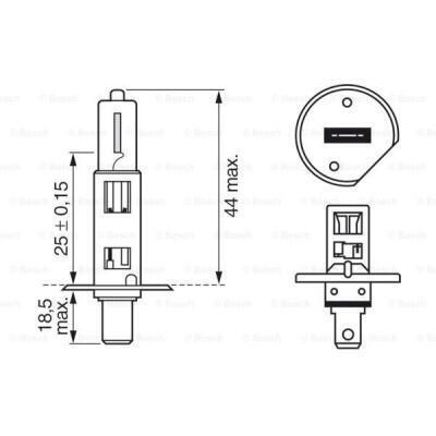 Автолампа Bosch галогенова 55W (1 987 302 011)