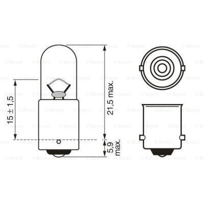 Автолампа Bosch 4W (1 987 302 817)