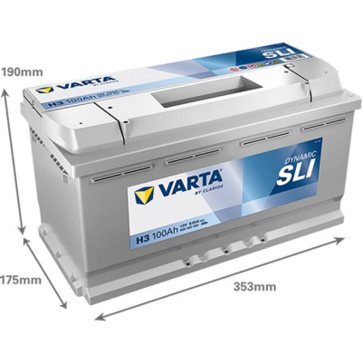 Акумулятор автомобільний Varta 100Ач Silver Dynamic H3 (600402083)