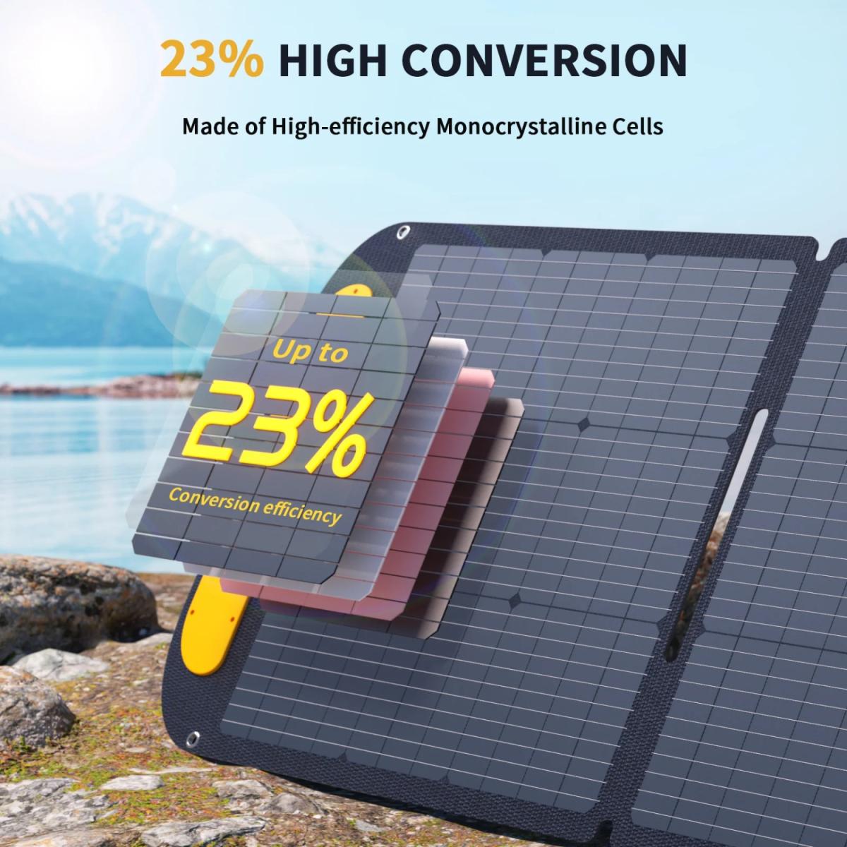Портативна сонячна панель Vtoman 200W 48V (VS200 Pro)