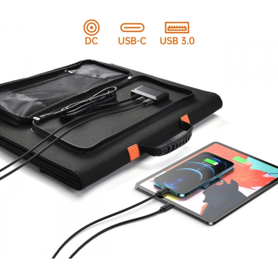Портативна сонячна панель Choetech SC008-V2-BK 120W (SC008-V2-BK)