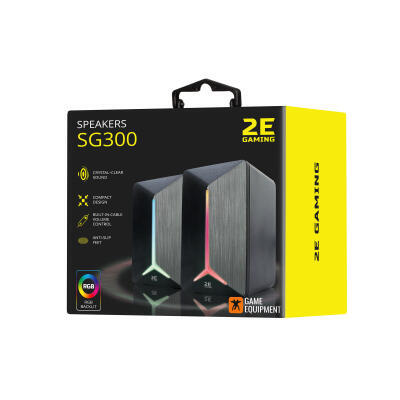 Акустична система 2E SG300 RGB 3.5mm Black (2E-SG300B) (1480722)