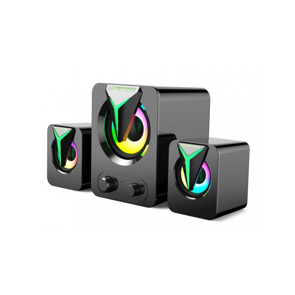 Акустика USB SPEAKERS 2.1 LED RAINBOW SOPRANO Speakers EGS107 RainbowSoprano ESPERANZA (EGS107) (1848149)