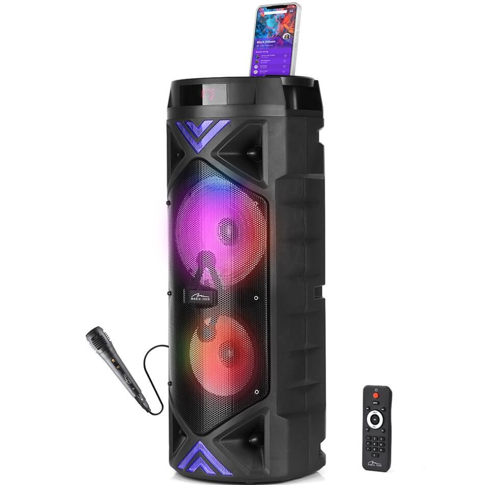 Акустична система 1.0 Media-Tech 50W, Bluetooth/FM/AUX/SD/USB/КАРАОКЕ/LED чорна (MT3182)