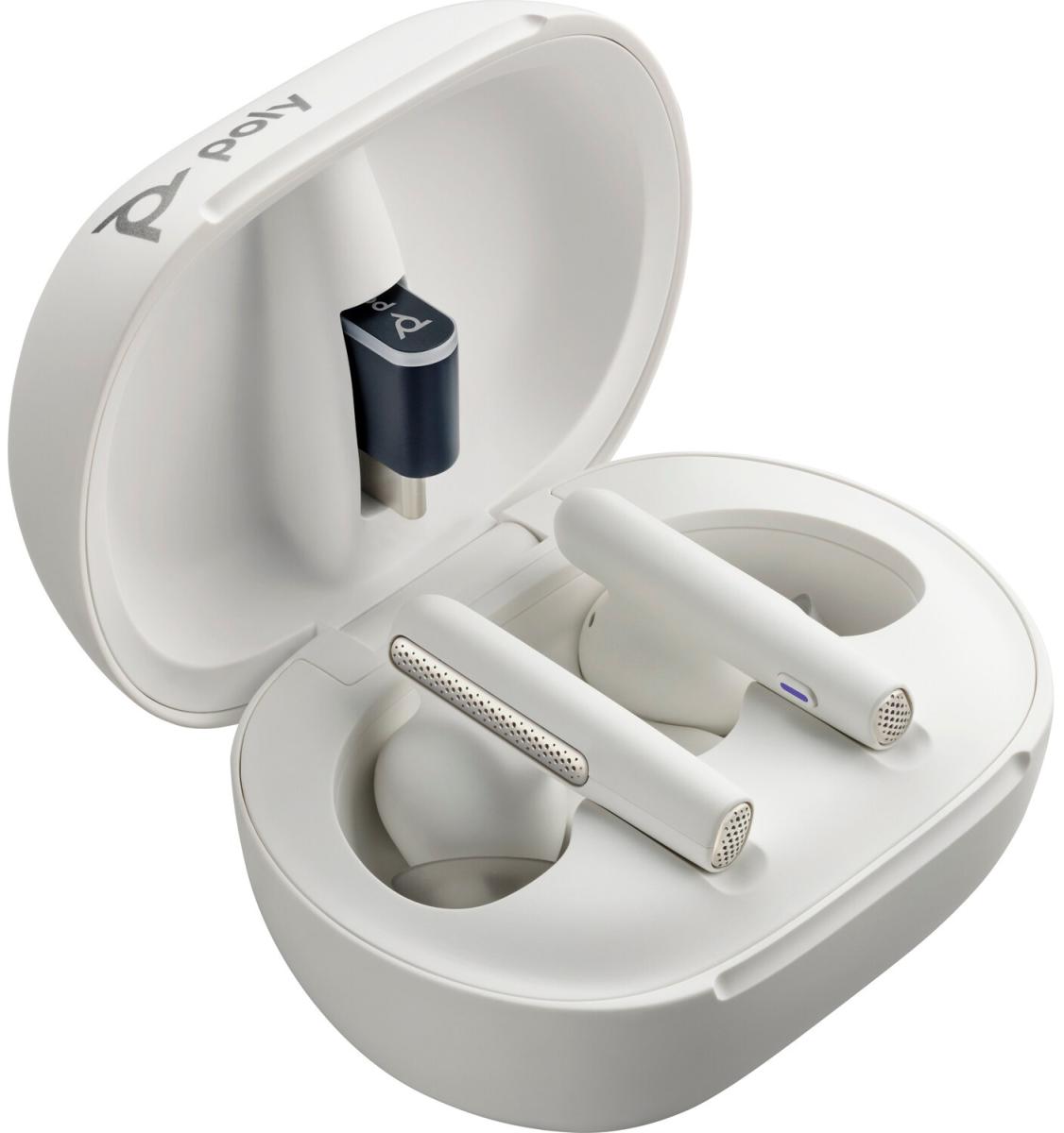 Навушники Poly Voyager Free 60+ Earbuds + BT700A + TSCHC White (7Y8G5AA)