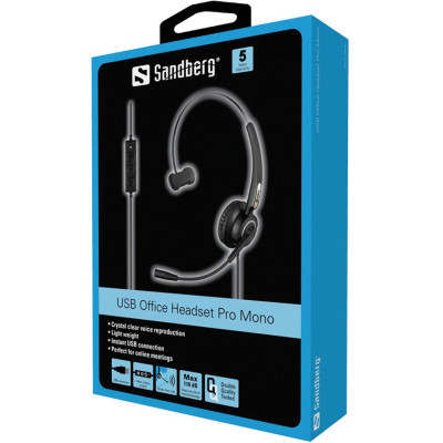 Навушники Sandberg USB Office Headset Pro Mono (126-14)